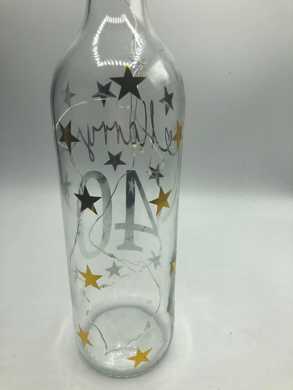 Personalised Light up Bottle, Milestone Birthday, 18th Birthday, 21st Birthday, 30th Birthday, 40th Birthday, 50th Birthday, For Her / Him
