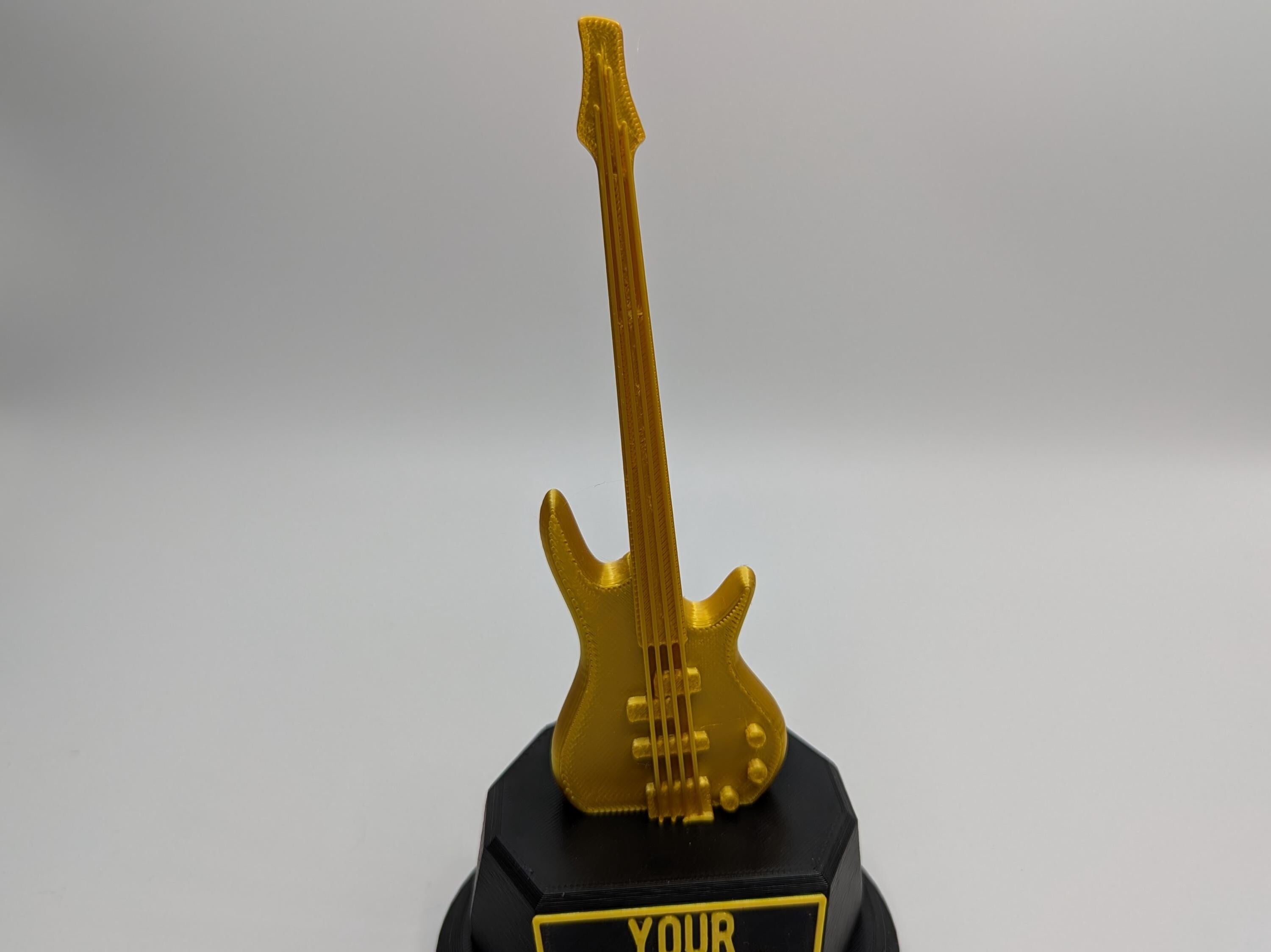 Personalised Bass Guitar Trophy, Guitar Trophy, Guitarist Award, Music Teacher Award,  Custom Trophy Gift, Guitar Player Gift, Guitarist