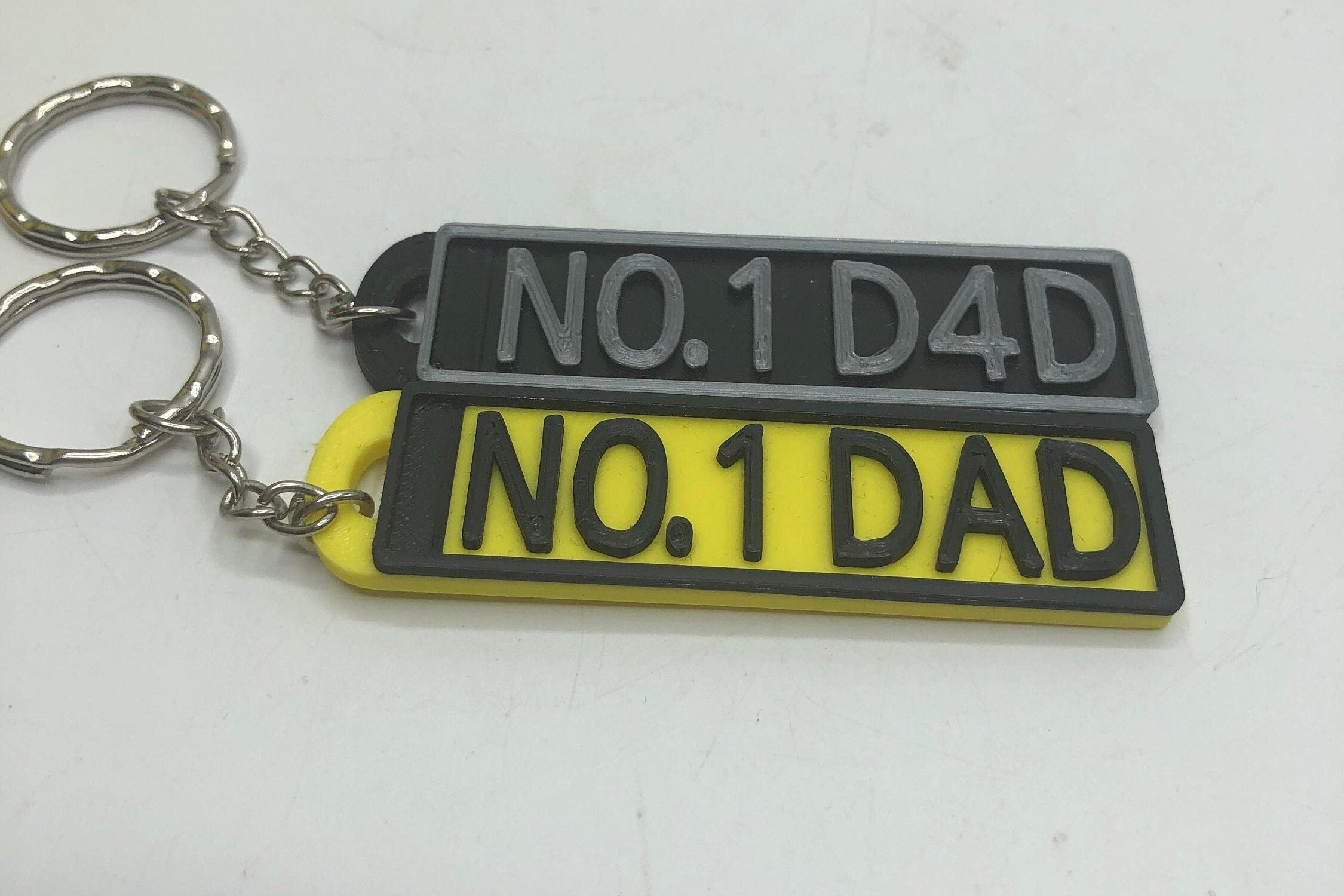 Personalised Number Plate Keyring / Gift for Father's Day / Best Dad Keyring / Grandad Keyring / Dads Taxi / No 1 Dad Keyring / Gift for Dad