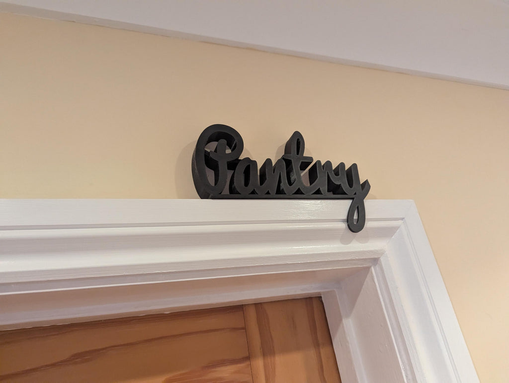 Pantry Door Sign, Pantry Sign, Door Topper, Custom Door Sign, Pantry Room Sign, Above Door Sign, Quirky Door Sign, Storage Cupboard Sign