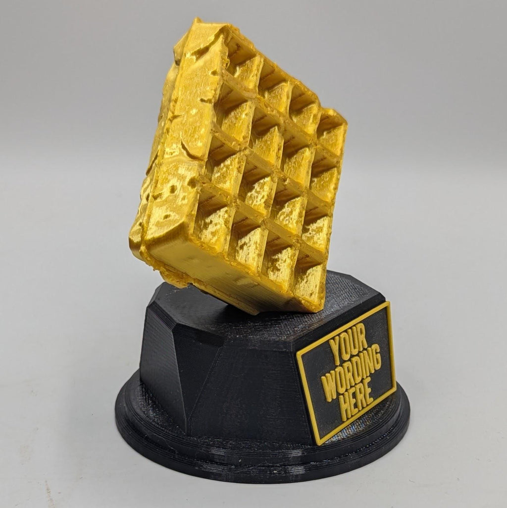 Personalised Waffle Trophy, Waffle Award Gift, Custom Trophy Gift, Funny Waffle Award Gift, Office Trophy, Waffle Lover, Biggest Waffler