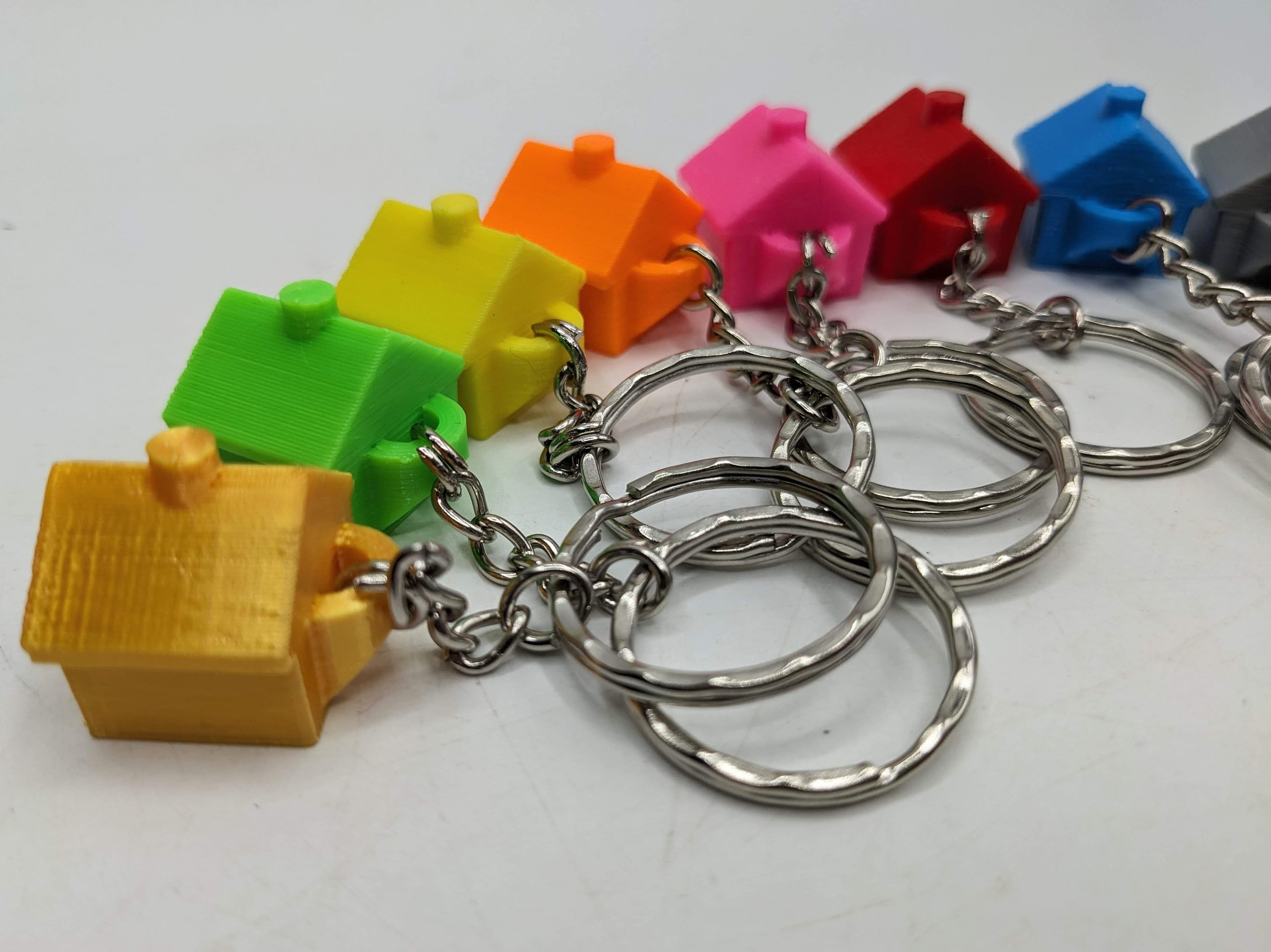 New Home Keyring / Little House Keyring / House Warming Gift / New House Keyring / House Shaped Keyring / House Key Keyring / House Key Gift