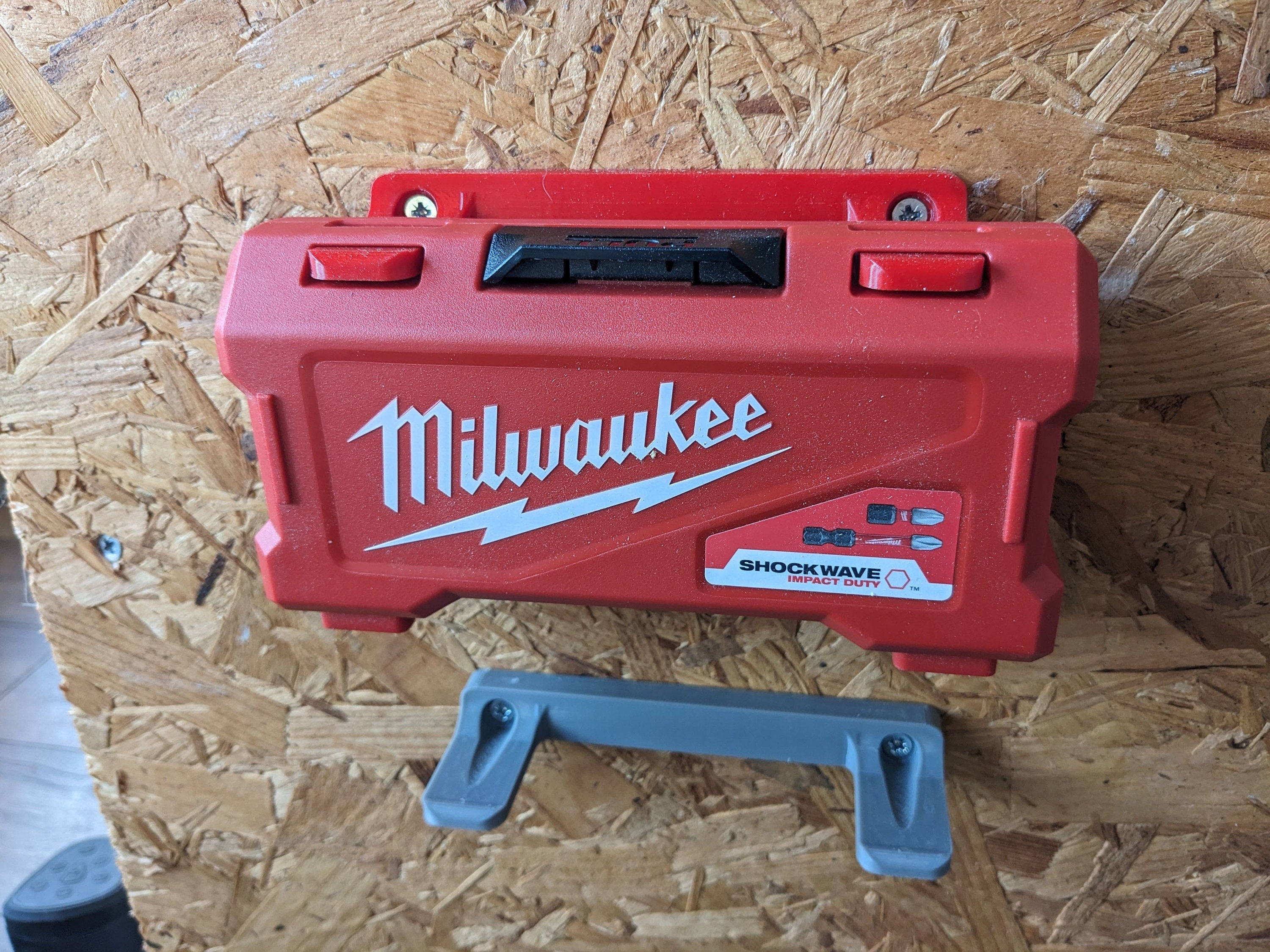 Wall Mount for Milwaukee Shockwave Bit Set Boxes / SHOCKWAVE Box Wall Mount / Milwaukee Shockwave Bit Set Boxes Mount / Wall Mount Milwaukee