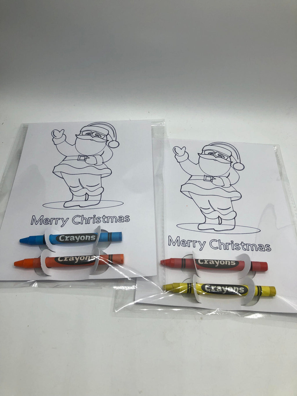 Stocking Filler Colouring & Crayons X2 / Christmas Eve Box Filler / Party Bag Filler / Christmas Colouring Sheet / Gift for Children / Xmas