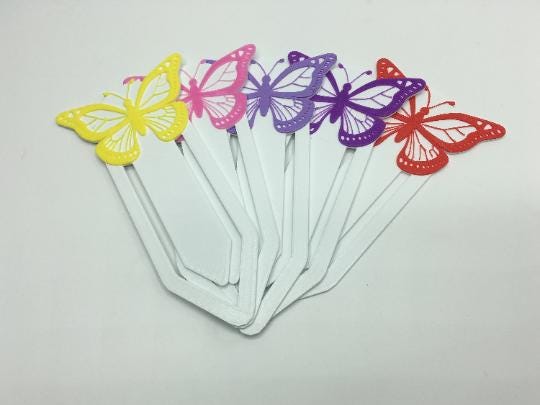 Butterfly Bookmark, Butterfly Reading Gift, Butterfly Paperclip Bookmark, Butterfly Shaped Gift, Butterfly Party Favour, Butterfly Page Mark