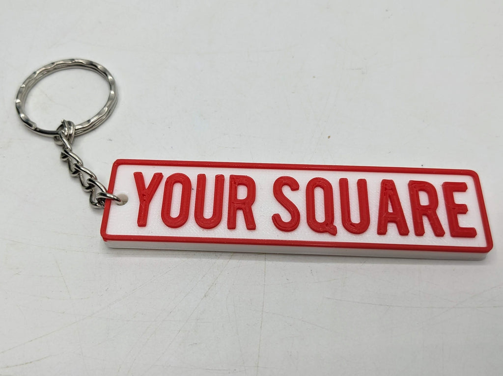 Personalised Street Sign Keyring / Street Road Name Keyring / Personalised Street Sign Keychain / Street Sign Bag Tag / Personalised Keyring