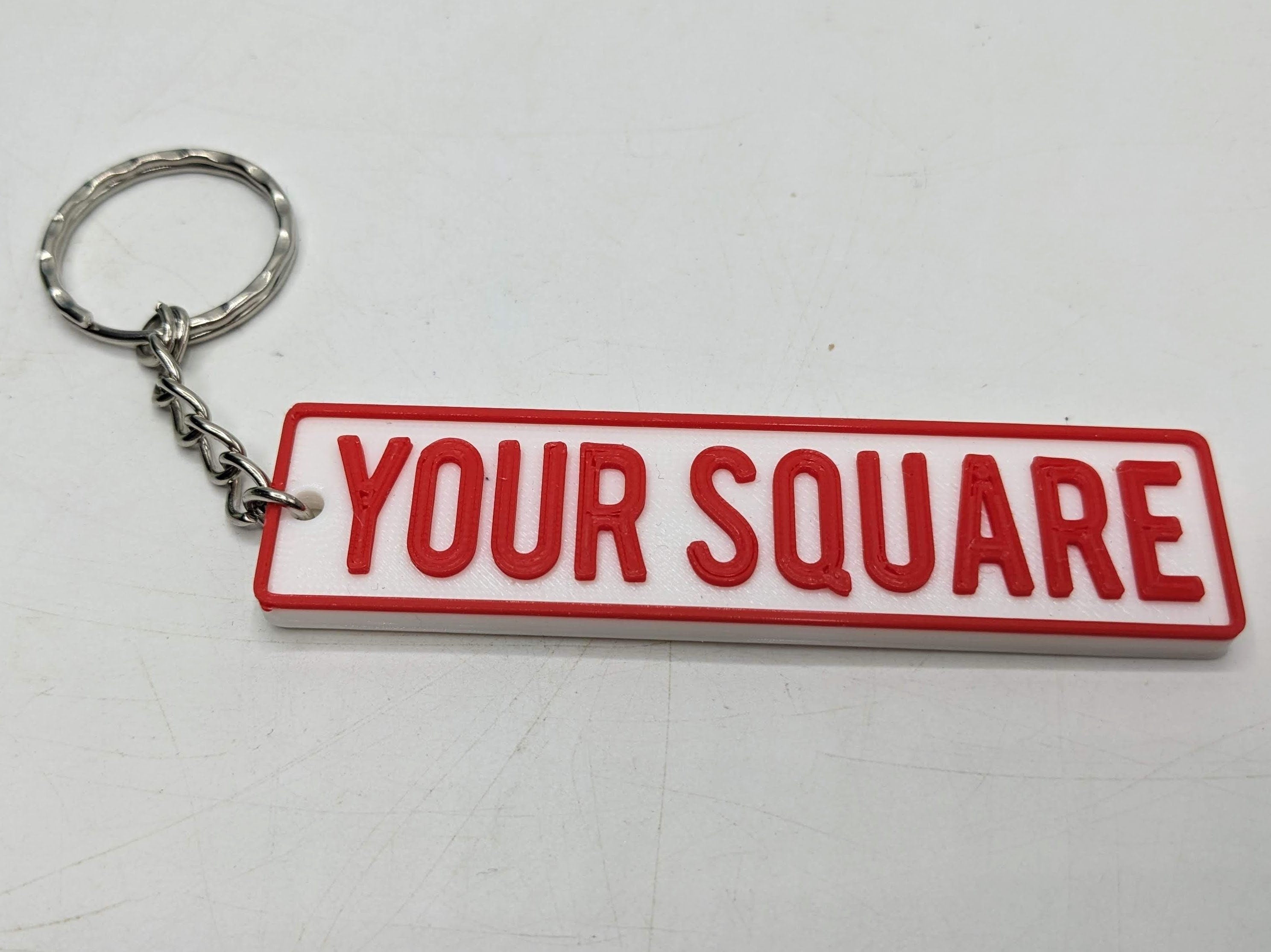 Personalised Street Sign Keyring / Street Road Name Keyring / Personalised Street Sign Keychain / Street Sign Bag Tag / Personalised Keyring