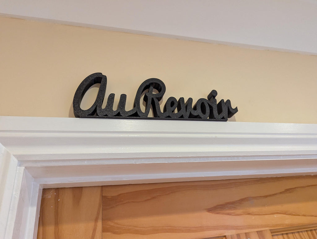 Au Revoir Door Sign, Exit Door Sign, Door Topper, Custom Door Sign, Goodbye Wall Sign, Above Door Sign, Quirky Sign, Bye Hall Sign