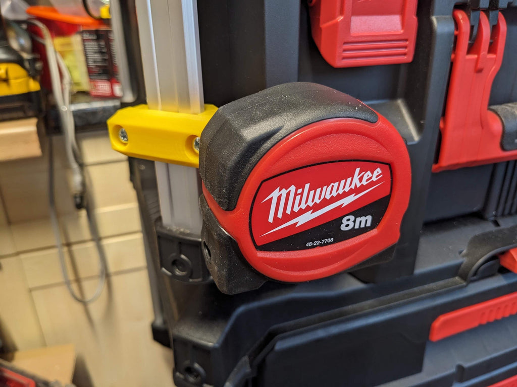 Tape Measure Holder / Mount for Milwaukee Packout Corner Rail System / Tape Measure Mount for Milwaukee Packout Corner Rail System / Mount