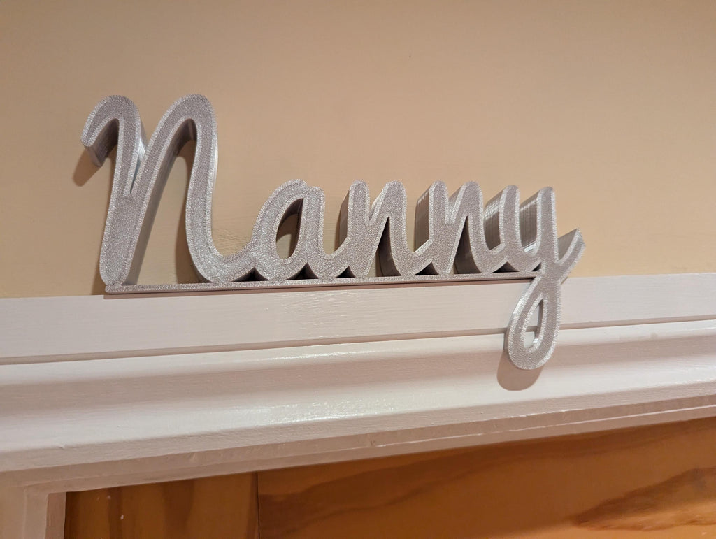 Nanny Door Sign, Nanny Above Door Sign, Door Topper, Custom Door Sign, Quirky Sign, Gift for Nanny, Nanny Room Sign, Birthday Gift for Nanny
