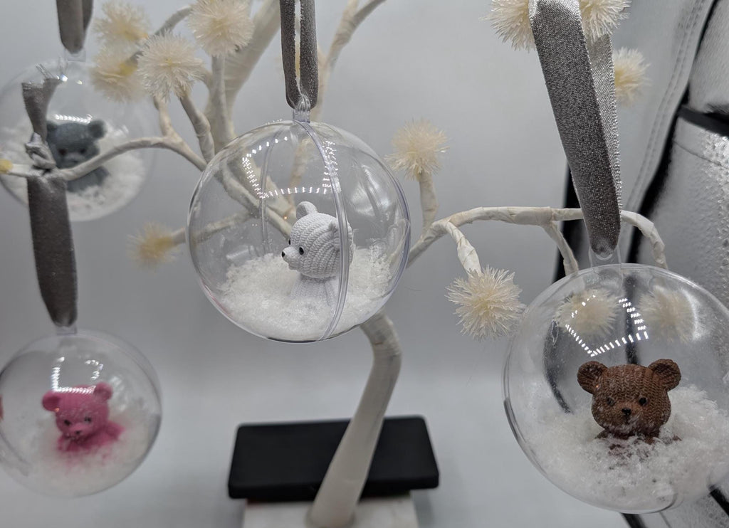 Personalised Bear Bauble, 1st Christmas Bauble, Personalised Decoration, Baby First Christmas Gift, Bear Christmas Bauble, Bear Bauble Gift