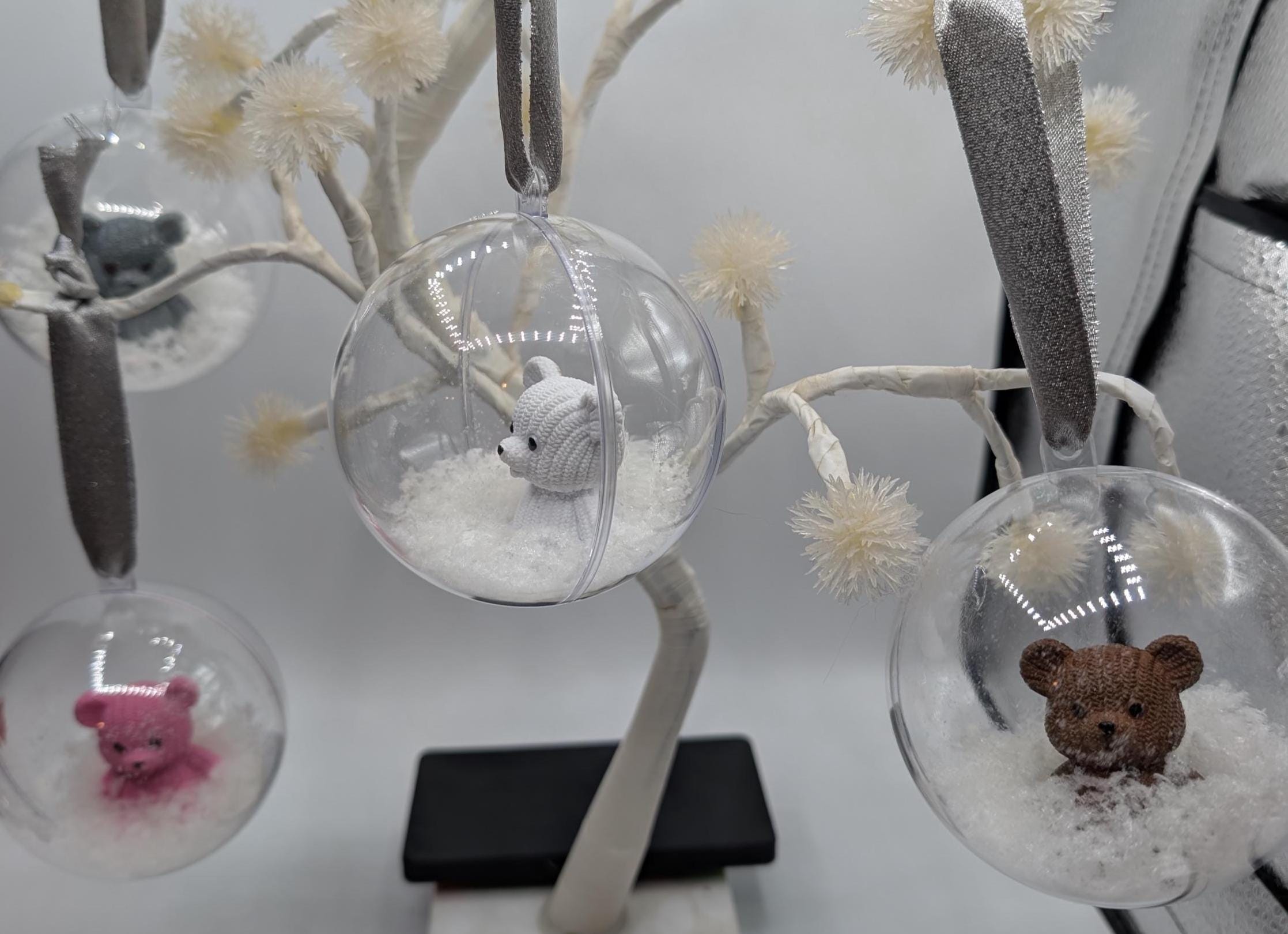 Personalised Bear Bauble, 1st Christmas Bauble, Personalised Decoration, Baby First Christmas Gift, Bear Christmas Bauble, Bear Bauble Gift