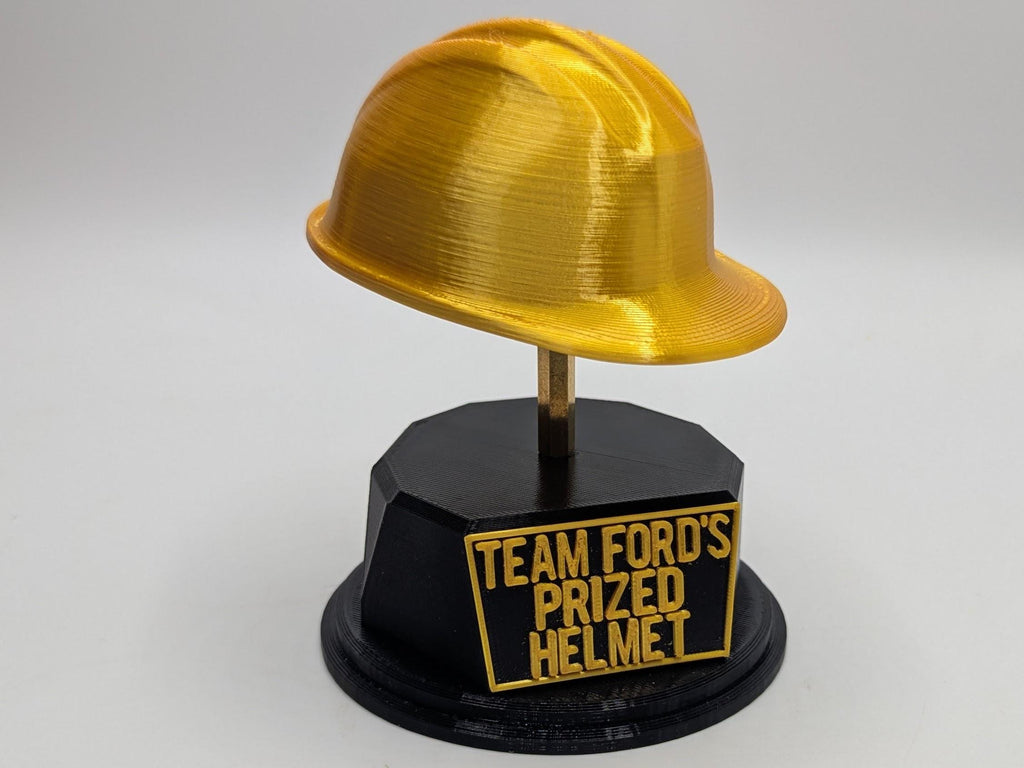 Personalised Safety Hat Trophy, Hard Hat Trophy, Gift for Builder, Custom Trophy Gift, Workman Trophy Award, Safety Hat Award, Site Award