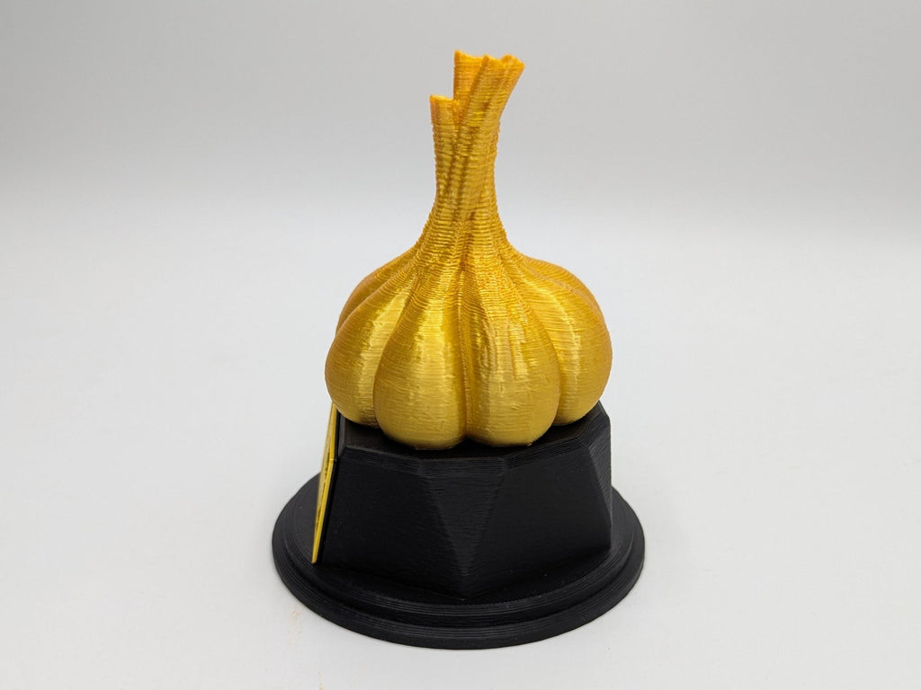 Personalised Garlic Trophy, Garlic Bulb Trophy, Garlic Lover Gift, Vegetable Award, Garlic Award Trophy, Custom Garlic Trophy, Garlic Shape