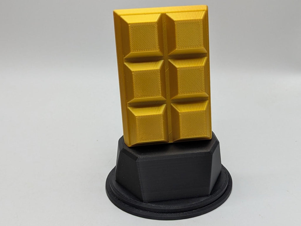Personalised Chocolate Bar Trophy, Chocolate Award Trophy, Gift for Chocolate Lover, Custom Trophy Gift, Chocolate Award Gift, Office Trophy