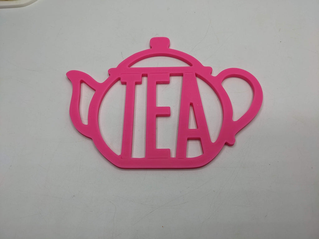 Tea Pot Coaster / Cup Of Tea Coaster / Tea Drink Mat / Pot Of Tea / Tea Lover Gift / Tea Cup Coaster / Home Decor Gift / Tea Pot Shape / Tea
