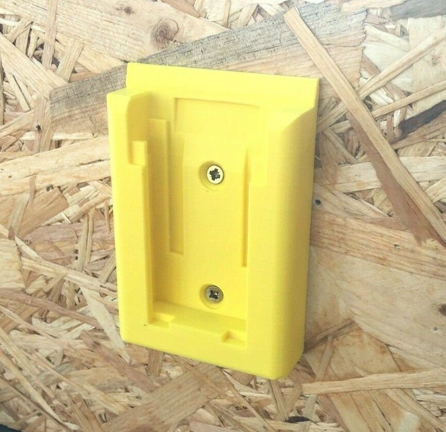 Wall Mount for Stanley Fatmax 18v Batteries / Wall or Undershelf + Colour Choice / Stanley Famax 18v Battery Wall Mount / Battery Holder
