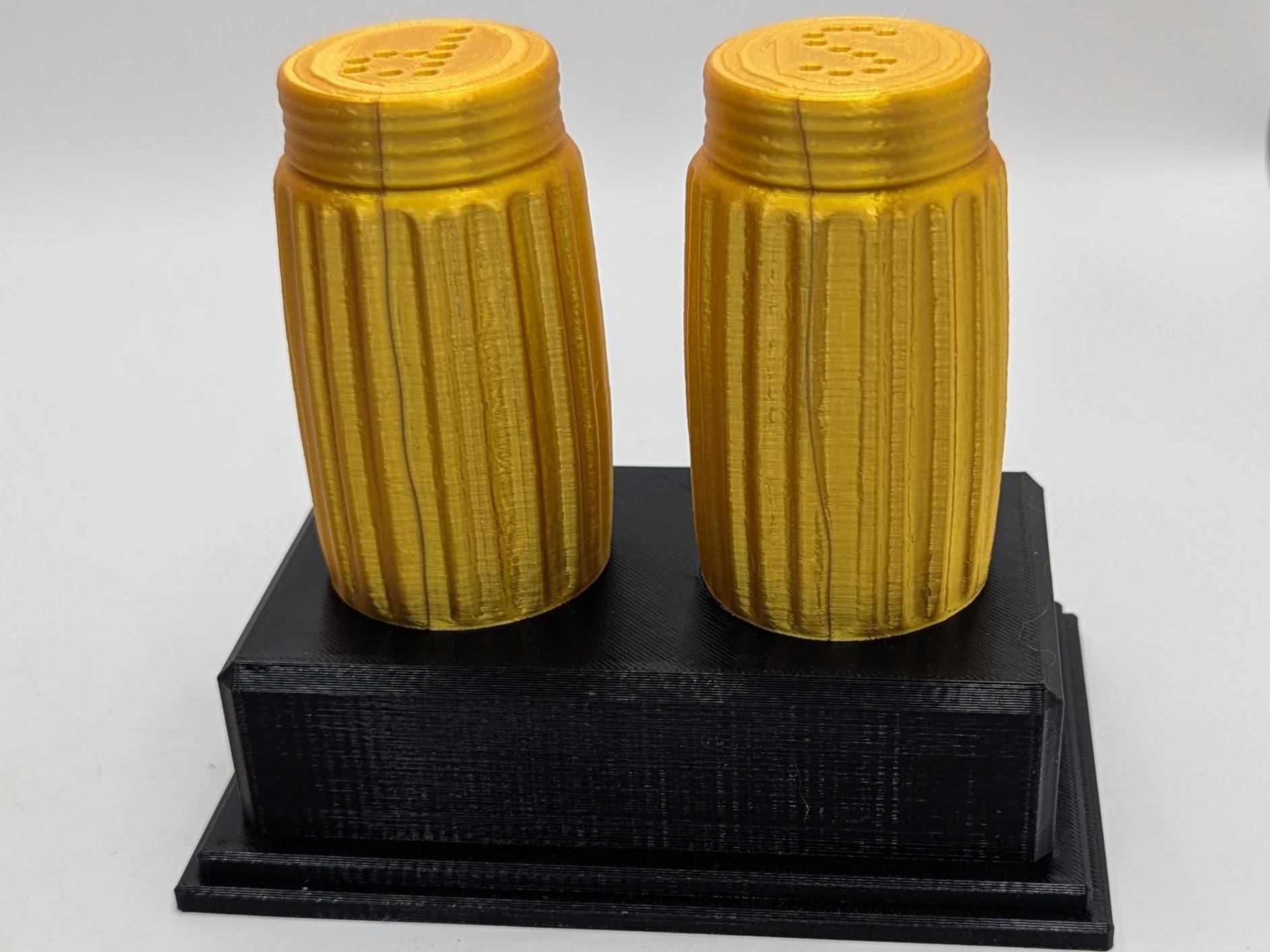 Personalised Salt & Pepper Trophy, Salt Shape Gift, Pepper Award Gift, Couch Trophy, Custom Award, Salt and Pepper Shaker Gift, Salt Shaker