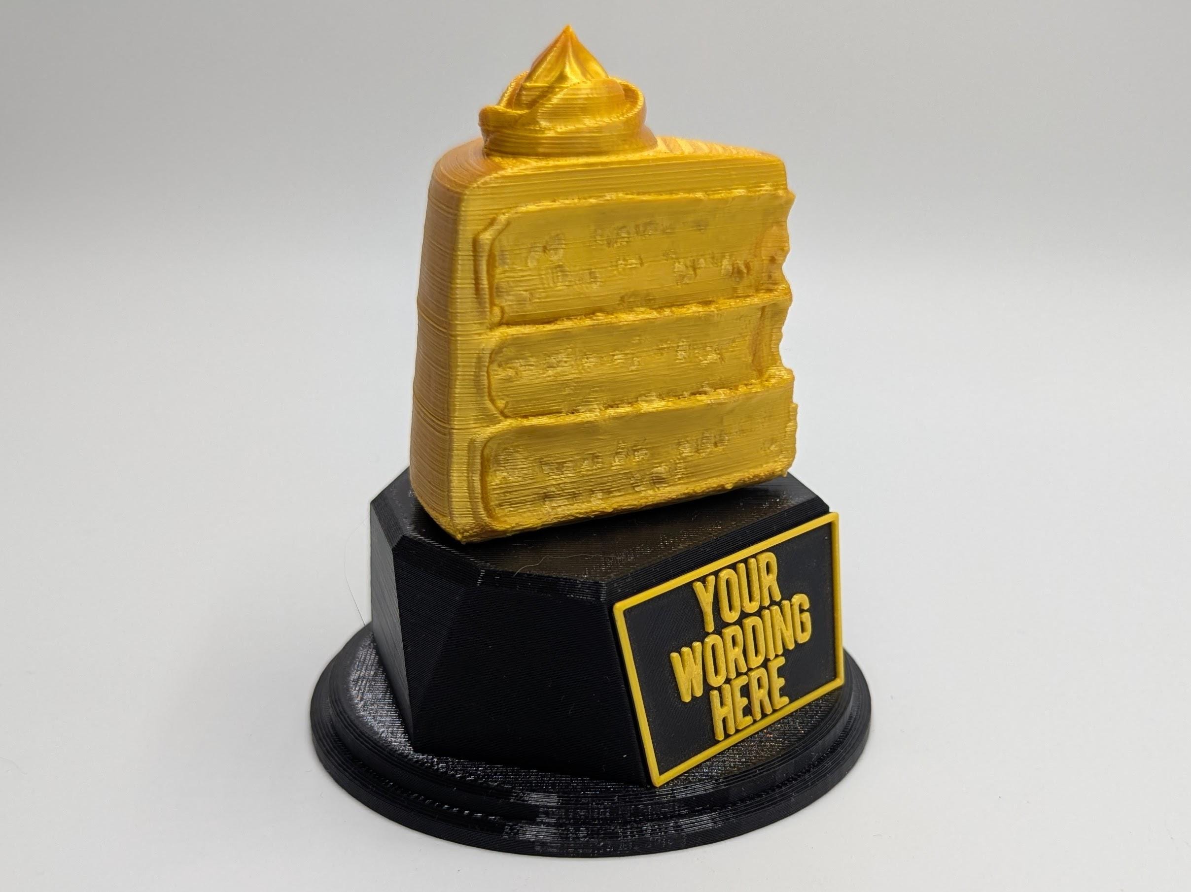 Personalised Cake Trophy, Cake Lover Trophy, Cake Award Trophy, Baking Trophy, Best Cake Maker, Baking Competition Award, Star Baker Cake