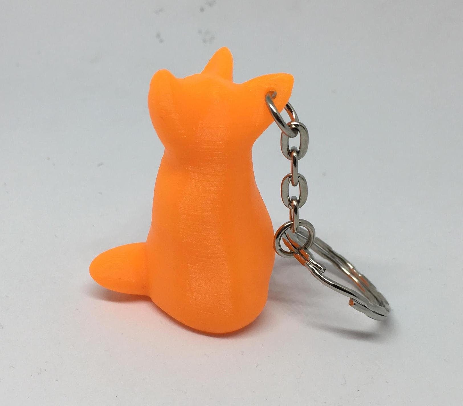 Fox Shape Keyring, Red Fox Keychain, Fox Lover Gift, Animal Lover Gift, Cute Fox Keyring, Fox Bag Tag, Fox Keychain, Fox Bag Tag Gift, Foxy