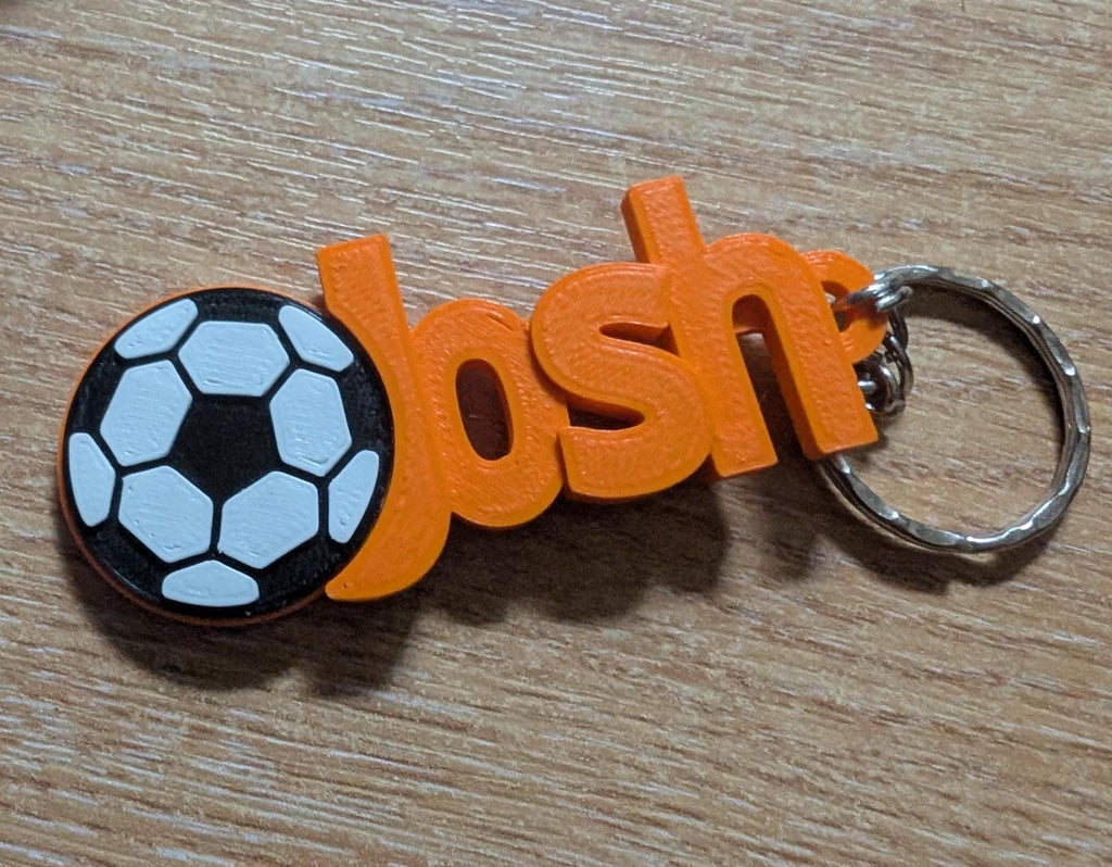 Personalised Football Keyring, Soccer Keyring, Football Party Bag Filler, Football Team Tags, Football Gift, Football Favour, Under 5 Pounds