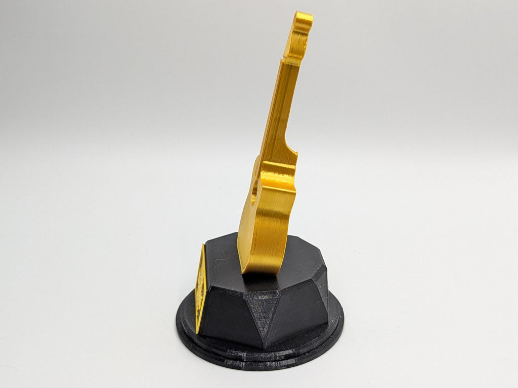 Personalised Acoustic Guitar Trophy, Guitar Trophy, Guitarist Award, Music Teacher Award,  Custom Trophy Gift, Guitar Player Gift, Guitarist