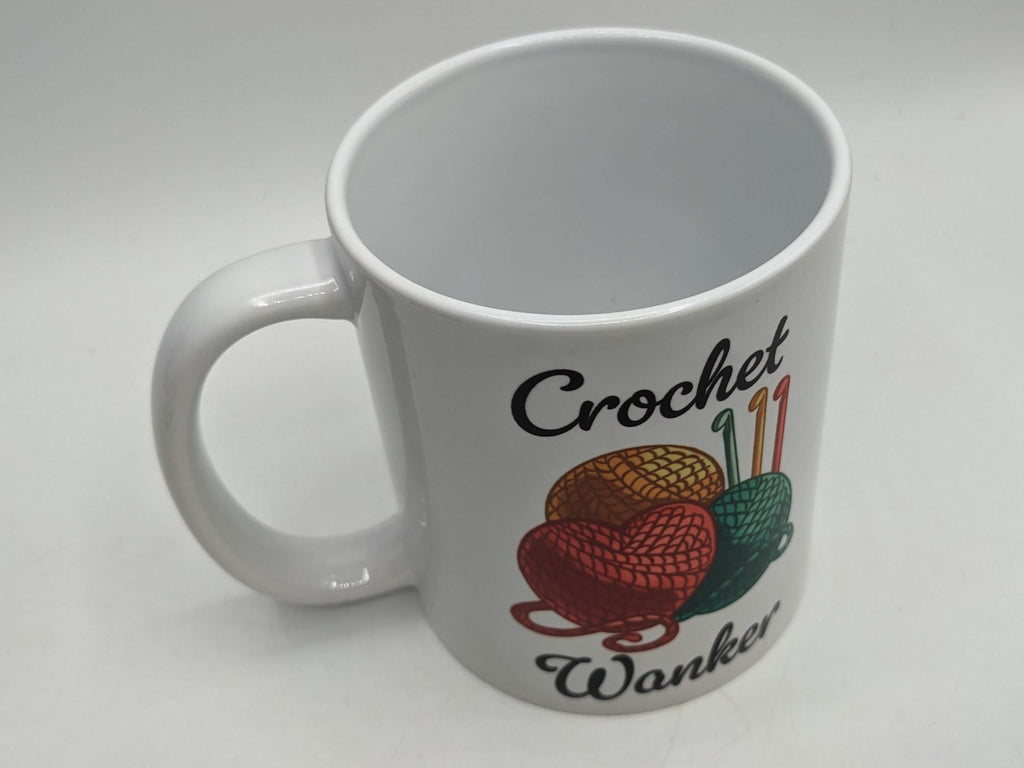 Crochet Wanker Mug / Funny Gift for Crocheter / Crochet Gift / Mother's Day / Crochet Gift / Crochet Mug Gift / Gift for Crocheter / Crochet