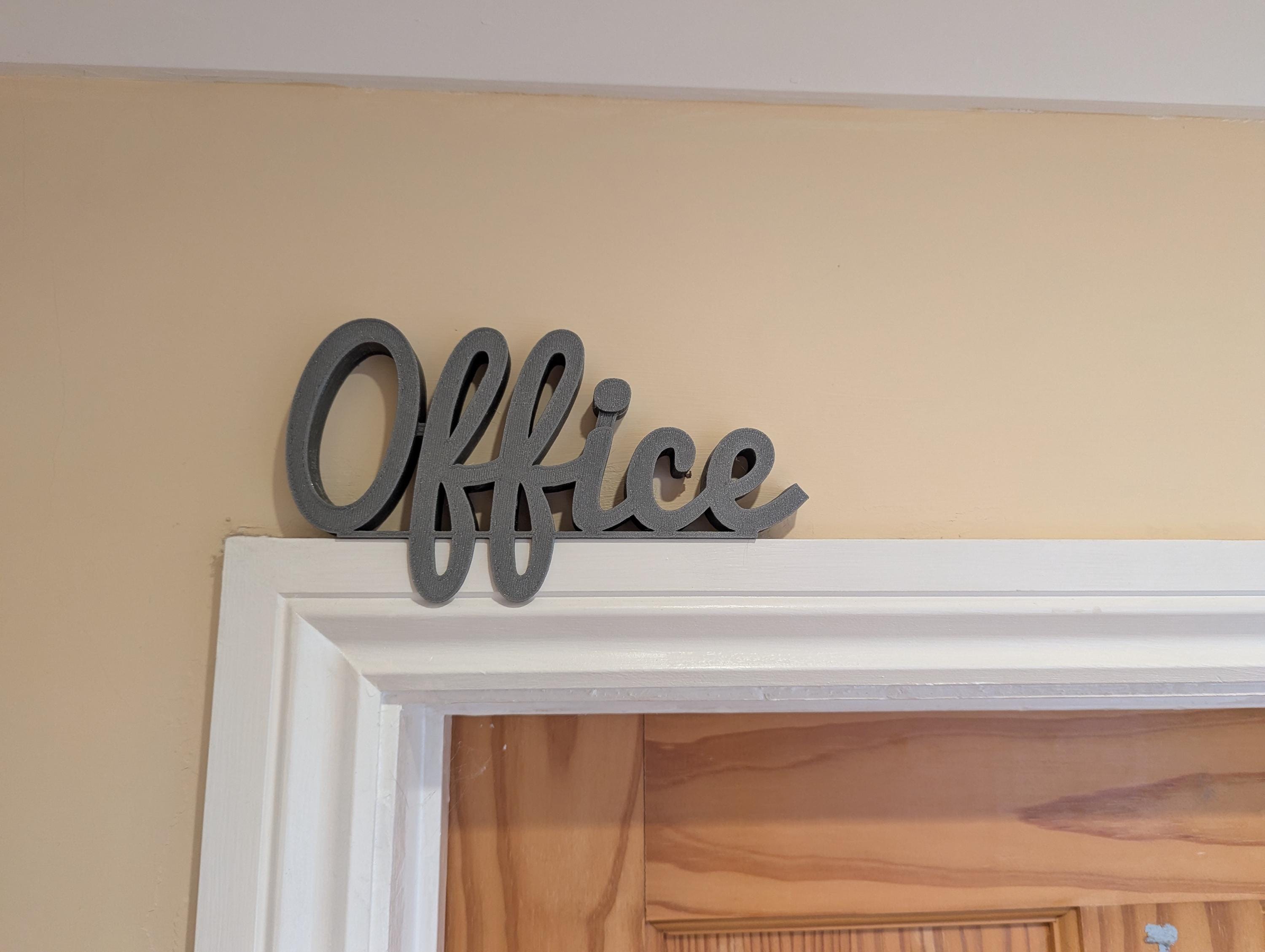Office Door Sign, Home Office Door Sign, Office Door Topper, Room Door Sign, Custom Door Sign, The Office Sign, Office Art, Office Wall Sign