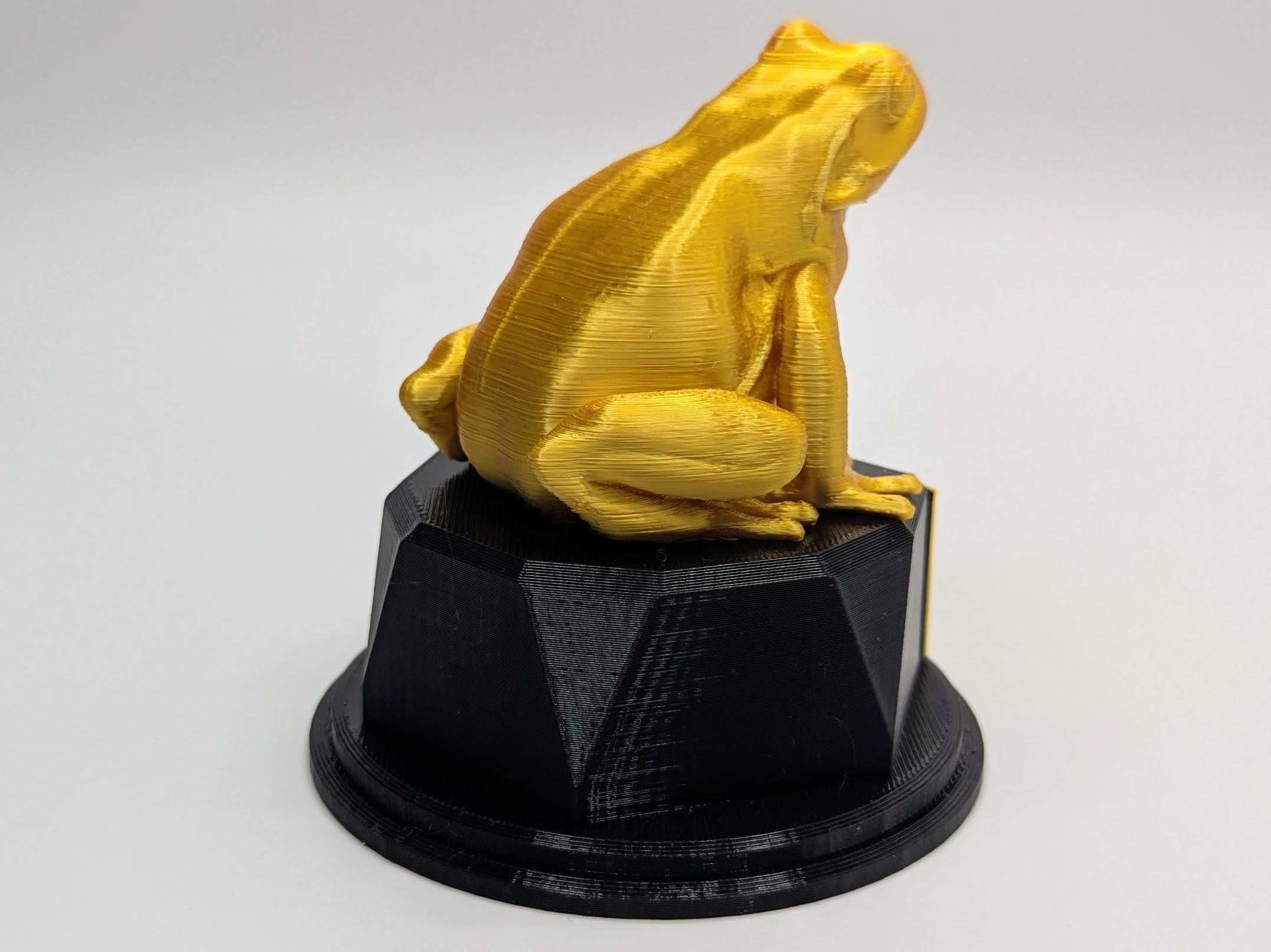 Personalised Frog Trophy, Grumpy Frog Trophy, Golden Frog Award, Custom Trophy, Golden Frog, Funny Trophy, Frog Lover Gift, Office Trophy