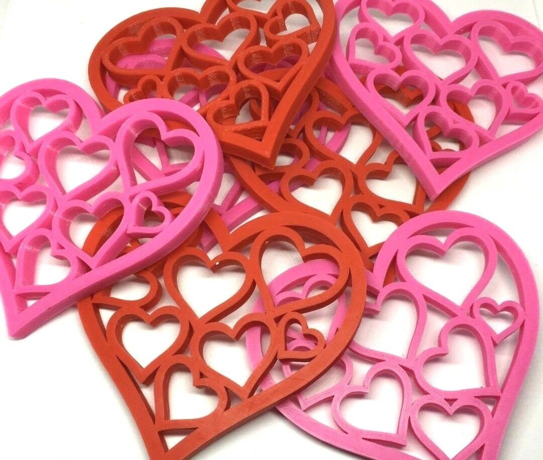 Heart Drinks Coasters / Valentines Day Gift / Love Coaster / Heart Shaped Coaster / Drinks Coaster / Coaster Heart Gift / Heart Shaped Gift