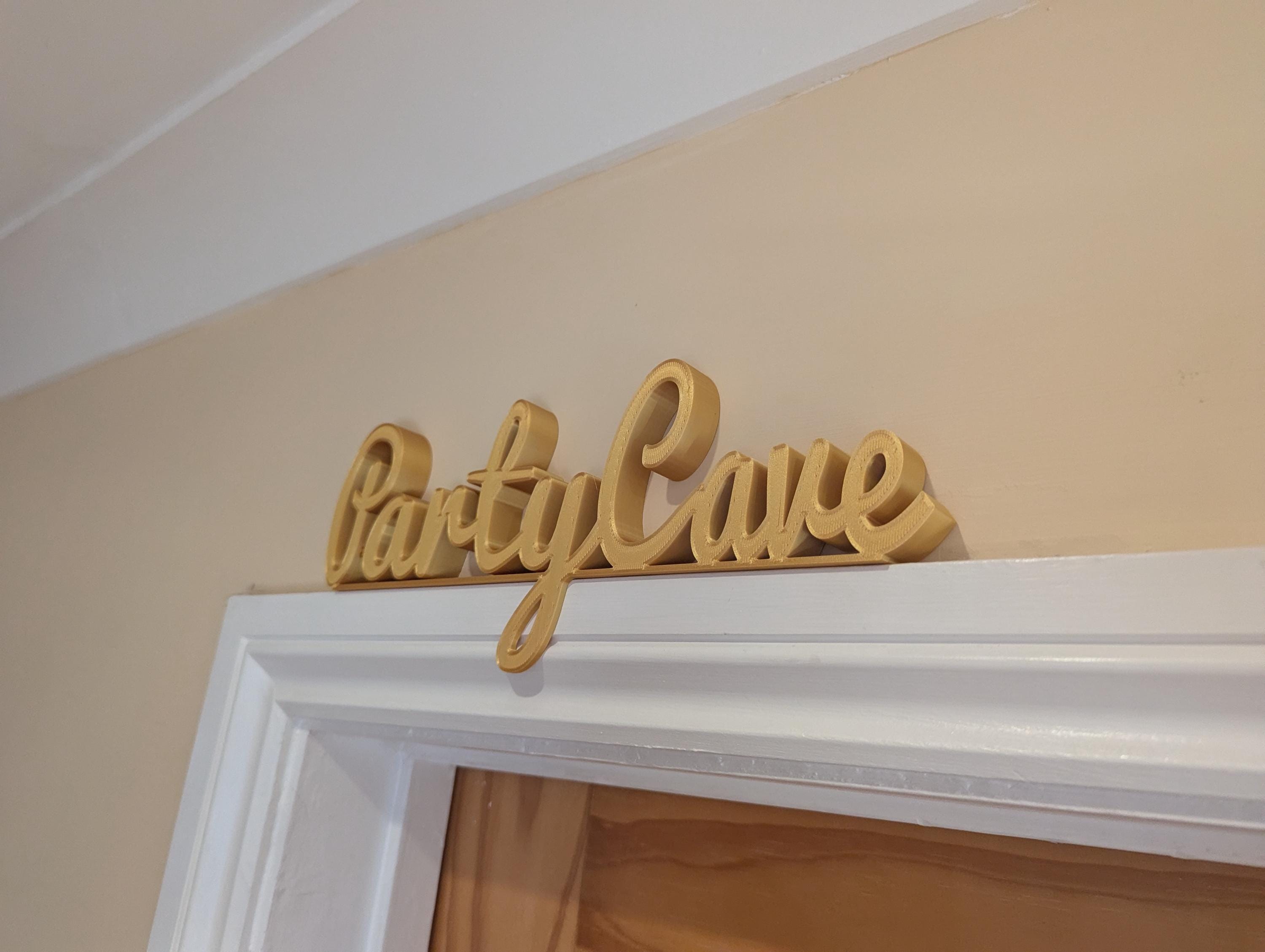 Party Cave Door Sign, Fun Door Sign, Games Room Door Sign, Door Topper, Custom Door Sign, Party Wall Sign, Above Door Sign, Quirky Door Sign