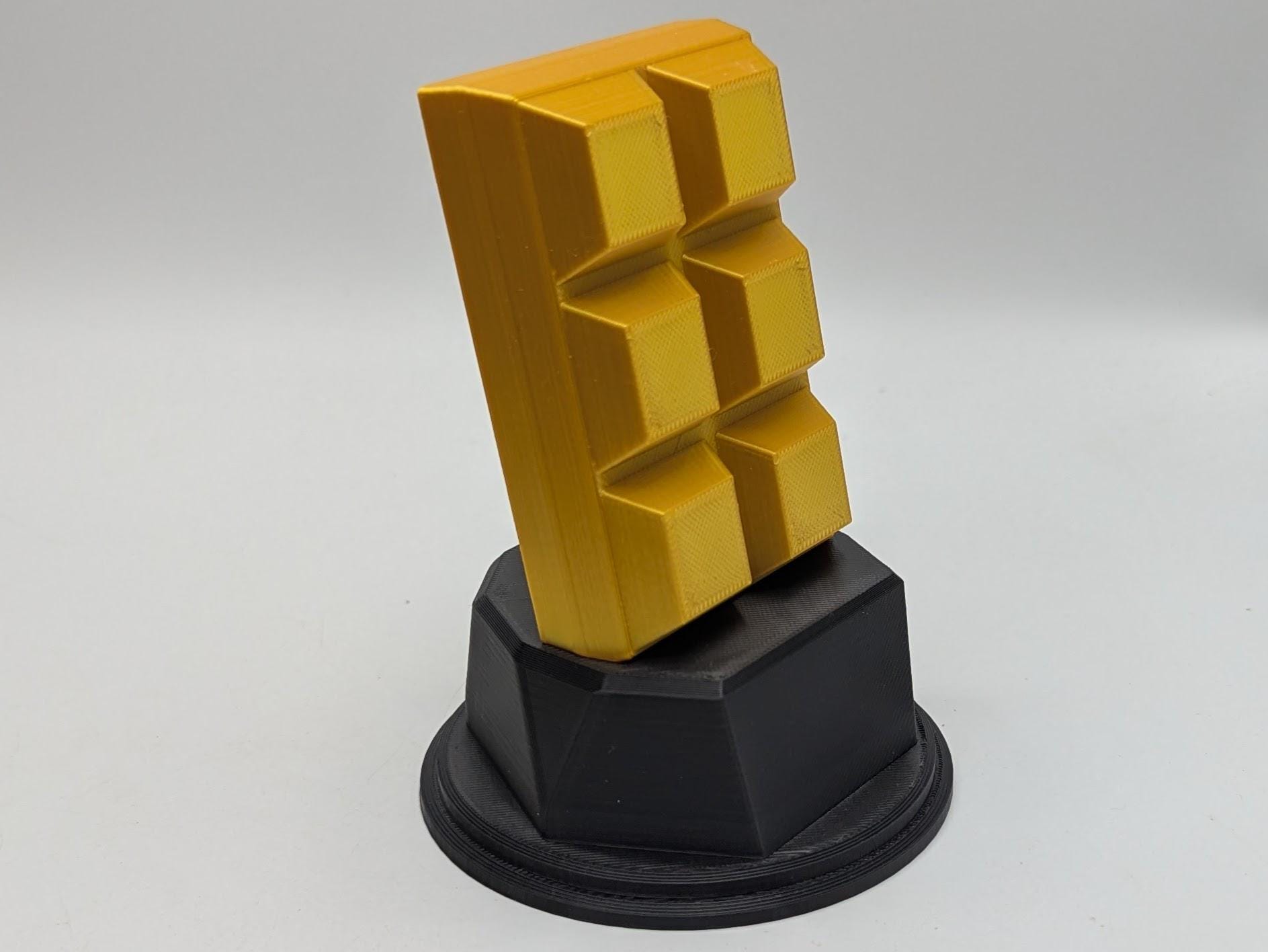 Personalised Chocolate Bar Trophy, Chocolate Award Trophy, Gift for Chocolate Lover, Custom Trophy Gift, Chocolate Award Gift, Office Trophy