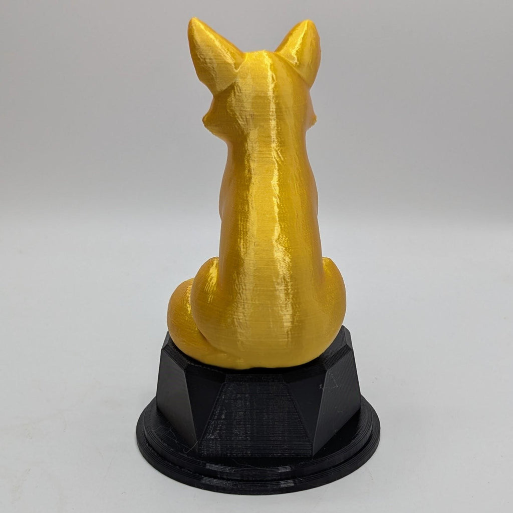 Personalised Fox Trophy, Fox Award Gift, Fox Joke Gift, Custom Trophy Award, Fox Shaped Gift, Fox Lover Award, Fox Lover Gift, Joke Fox Gift