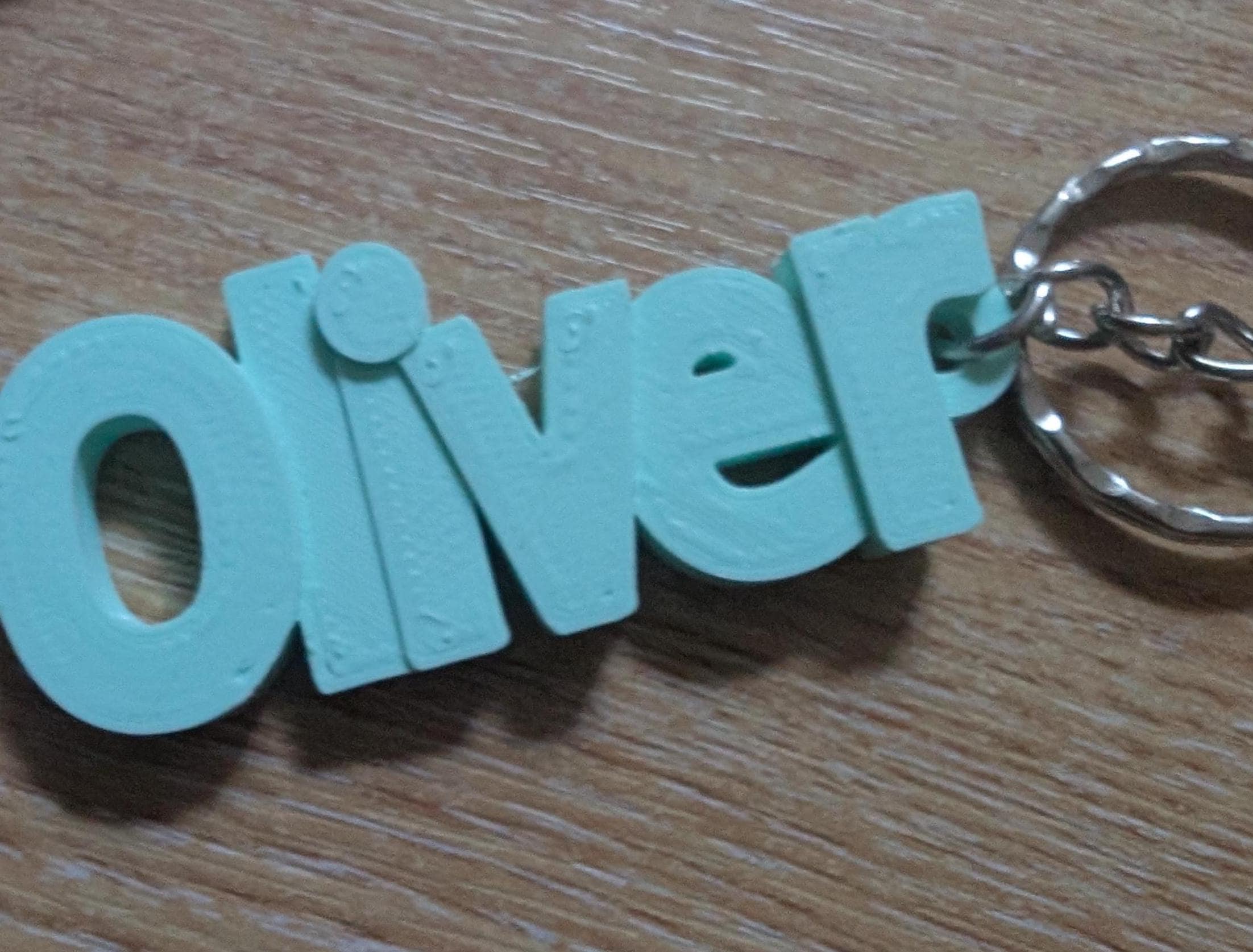Back to School Keyring, Personalised Keyring, Party Bag Filler, Under 5 Pound Gift, Personalized Keychain, Small Personalised Gift, 3D Name