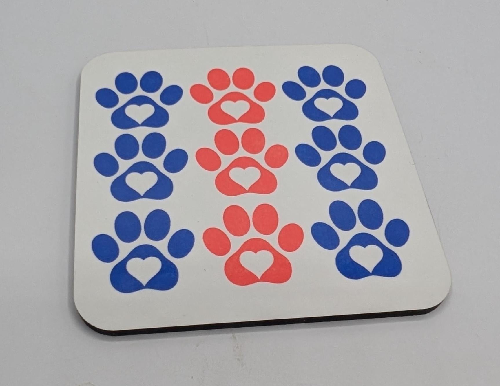 Dog Paw Print Coaster, Dog Lover Gift, Dog Mum Gift, Dog Dad Gift, Animal Coaster, Puppy Owner Gift, Gift for Dog Owner, Dog Paw Shape Gift