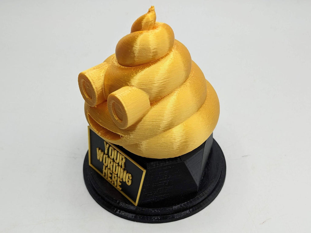 Personalised Poop Trophy / Crap Trophy / Shit Trophy / Golden Poo Gift / Poop Gift / Funny Poop Award / Poop Joke Trophy / Poo Secret Santa
