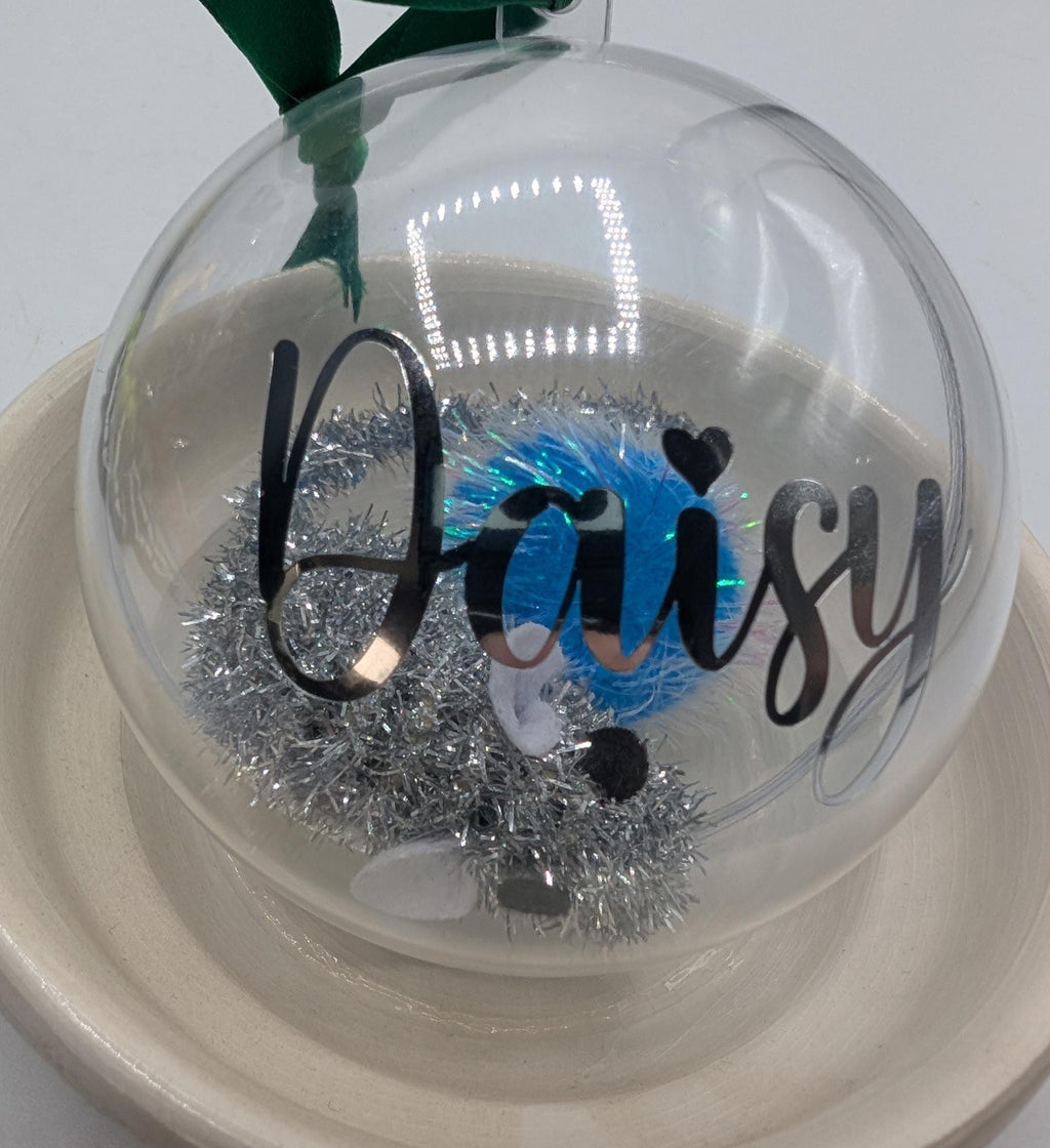 Personalised Cat Toy Bauble, Kitten Gift Box Gift, Kitten Personalised Decoration, Cat Christmas Gift, Cat Bauble Keepsake, Kitten Bauble