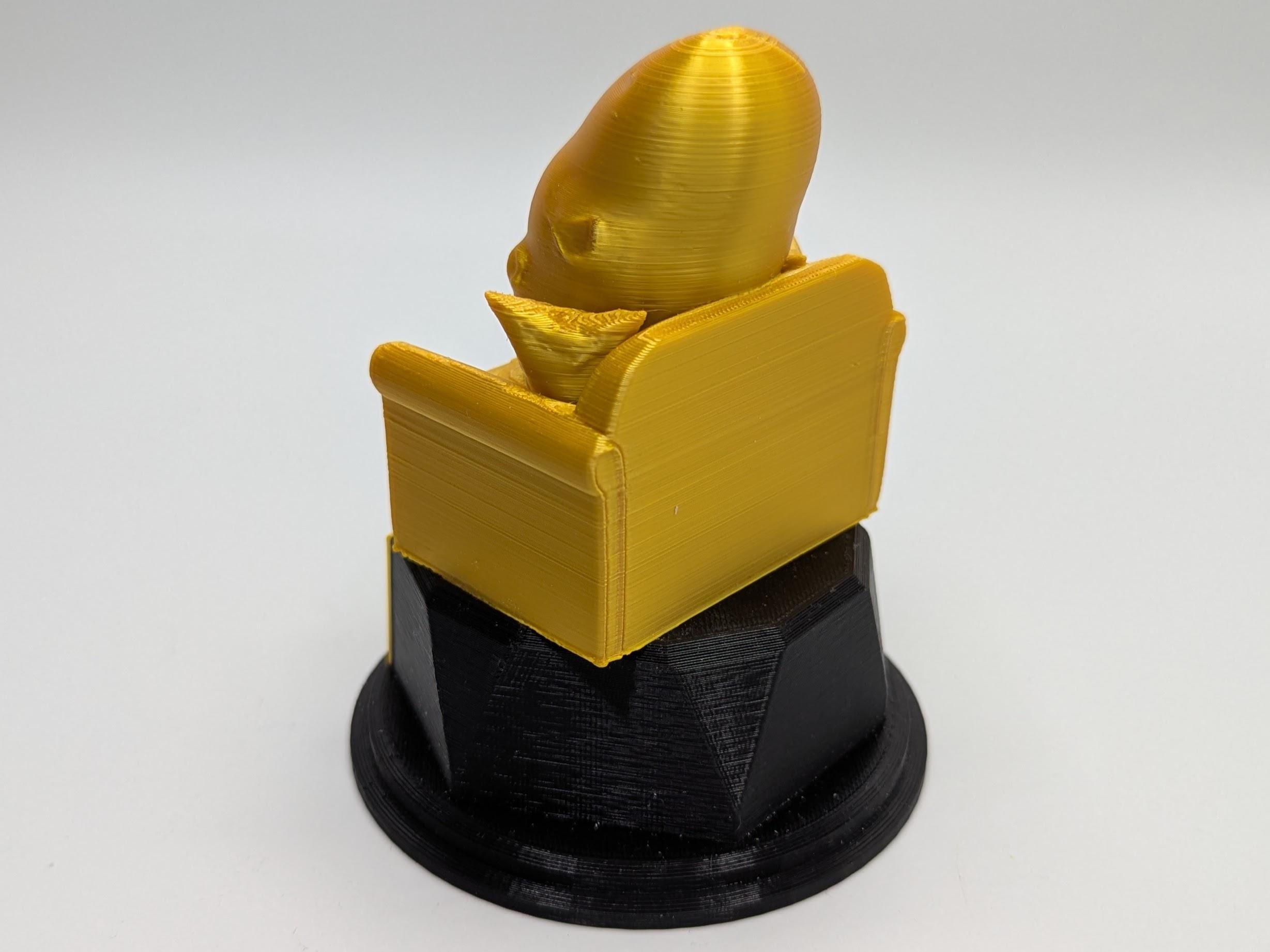 Personalised Couch Potato Trophy, Potato Trophy, Fun Office Award, Couch Potato Award,  Custom Trophy Gift, Couch Potato Gift, Potato Award