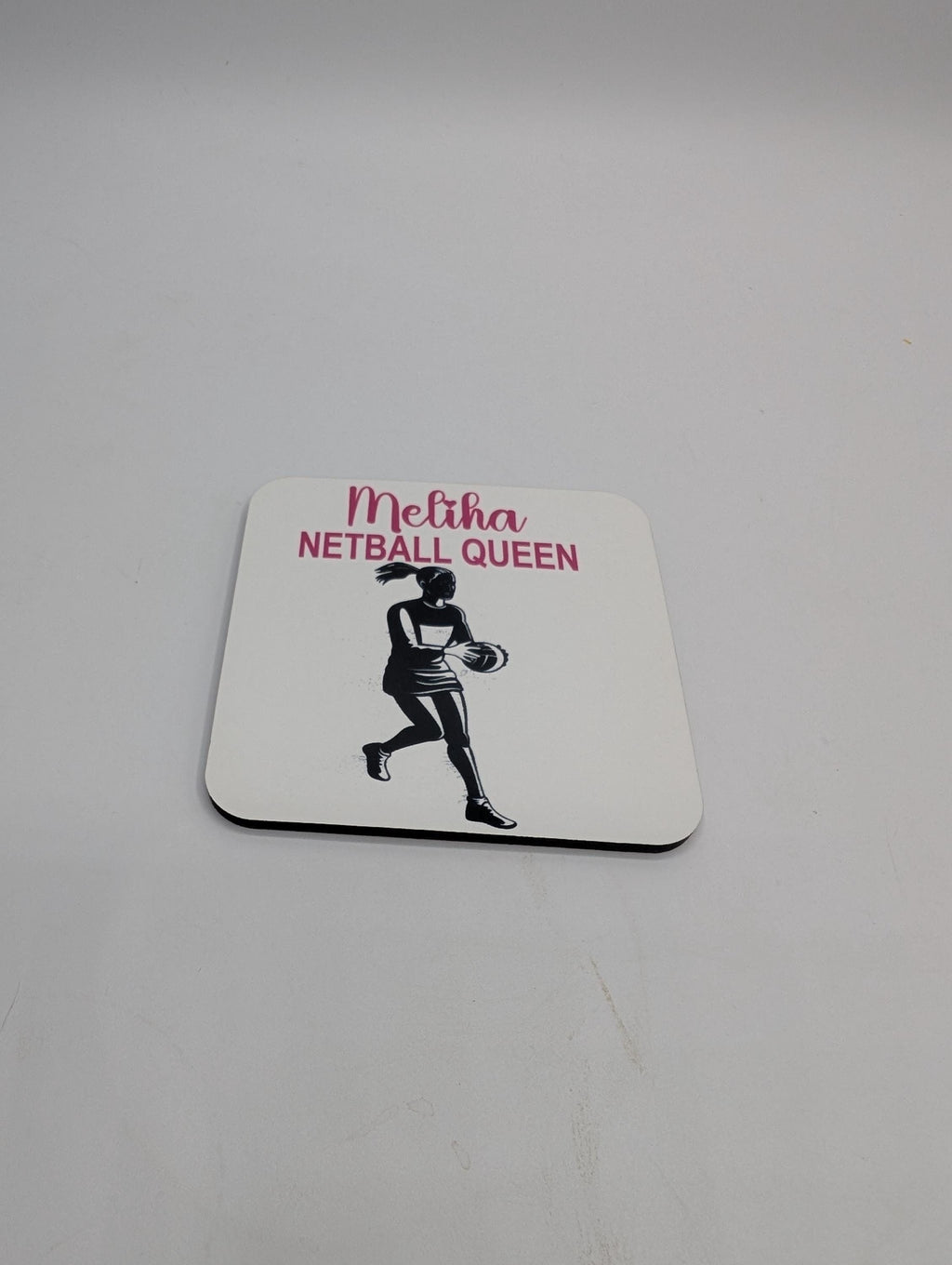 Personalised Netball Coaster, Netball Player Gift, Netball Coach Gift, Netball Team Gift, Drink Mat, Netball Stocking Filler, Netball Lover