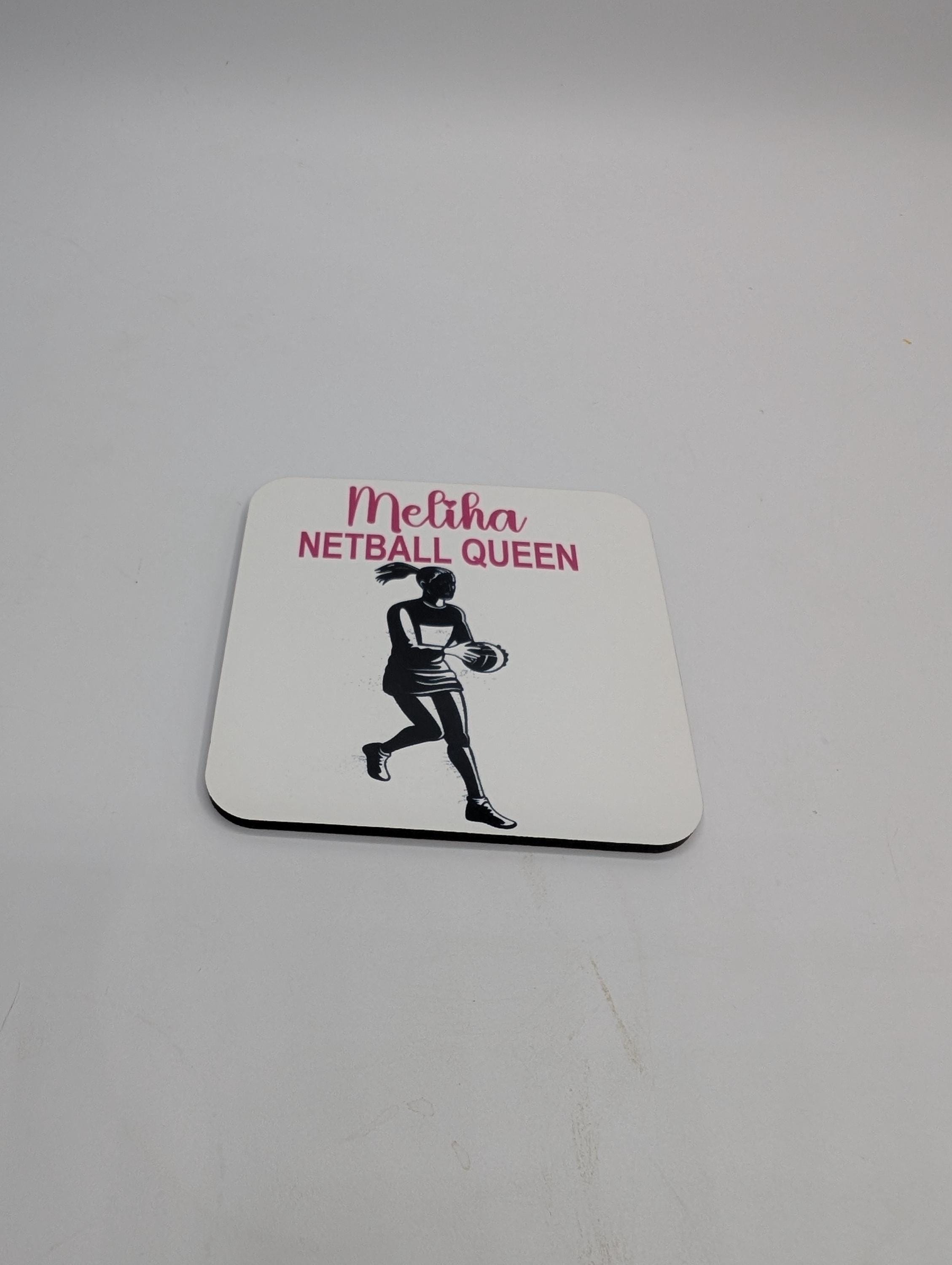 Personalised Netball Coaster, Netball Player Gift, Netball Coach Gift, Netball Team Gift, Drink Mat, Netball Stocking Filler, Netball Lover