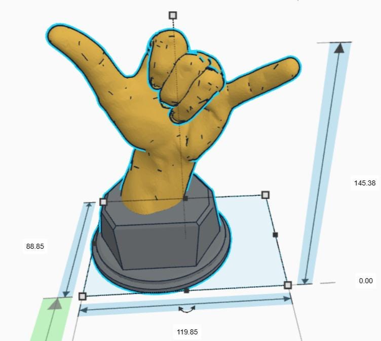 Personalised Shaka Hand Trophy, Shaka Award Gift, Custom Trophy Gift, Funny Shaka Hand Award. Trophy, Shaka Hand Gift, Shaka Hand Trophy