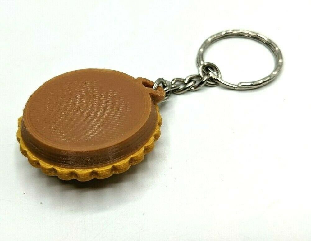 Pie Keyring, Pie Keychain BagTag, Who Ate All the Pies Joke Keyring, Pie Shaped Keyring,  Gift for Pie Lover, Fruit Pie, Meat Pie, Apple Pie