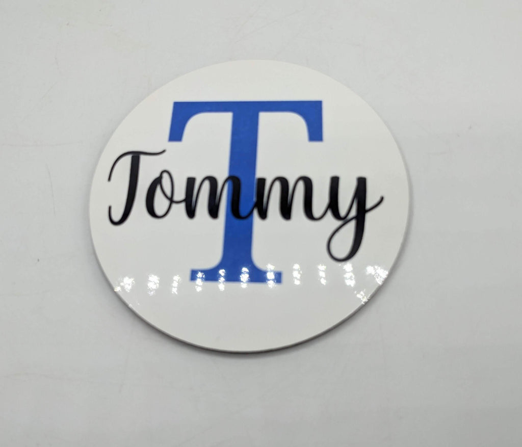 Personalised Name Drinks Coaster / Round Coaster Gift / Stocking Filler / Personalised Gift /  Personalised Name Coaster / Gloss Finish