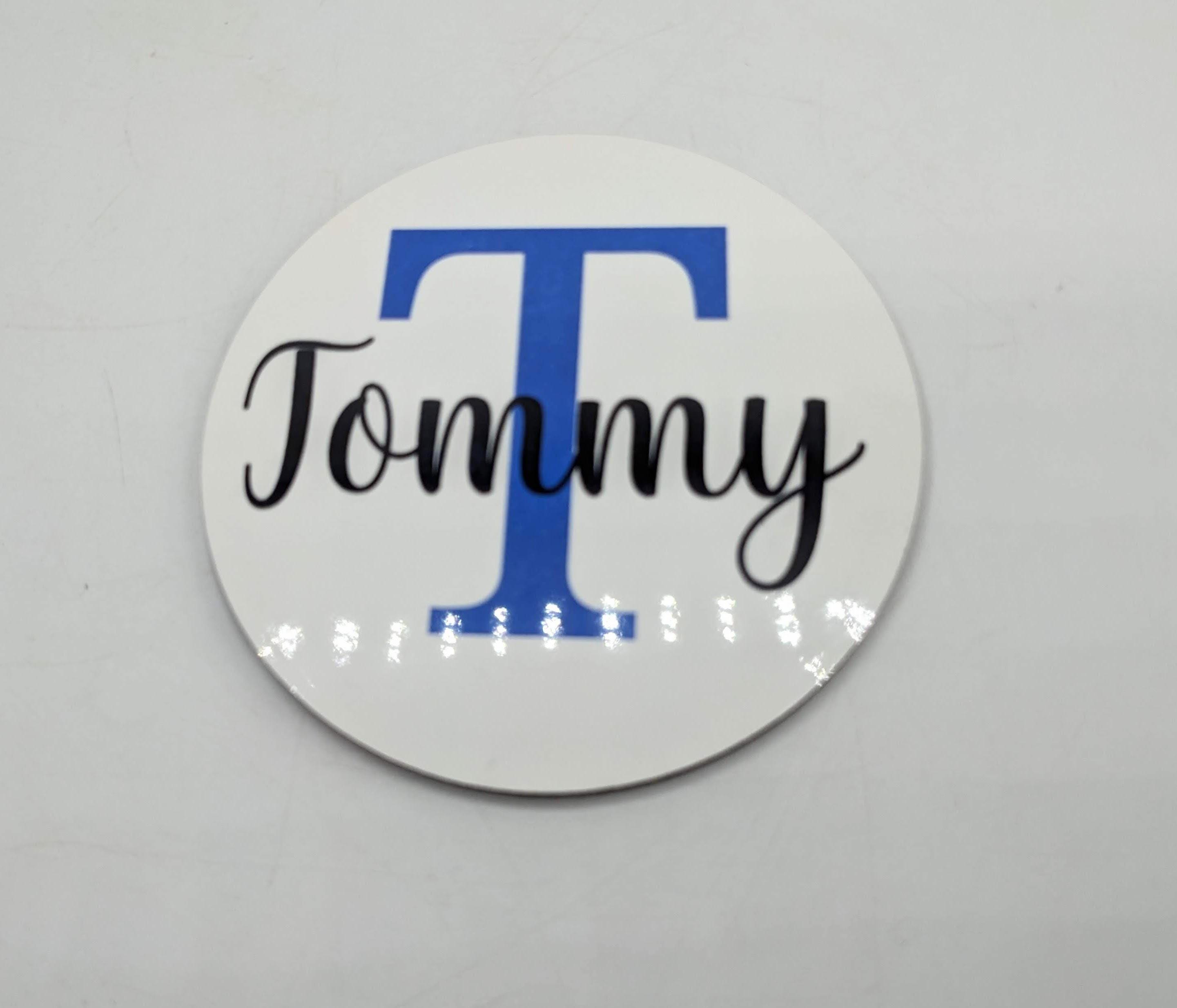 Personalised Name Drinks Coaster / Round Coaster Gift / Stocking Filler / Personalised Gift /  Personalised Name Coaster / Gloss Finish