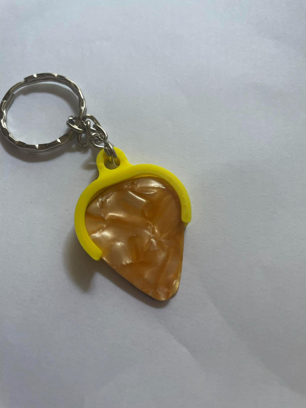 Plectrum Holder Keyring / Guitar Pick Holder Keyring with picks / Guitarist Keyring / Gift for Guitarist / Plectrum Guitar / Guitar Keyring