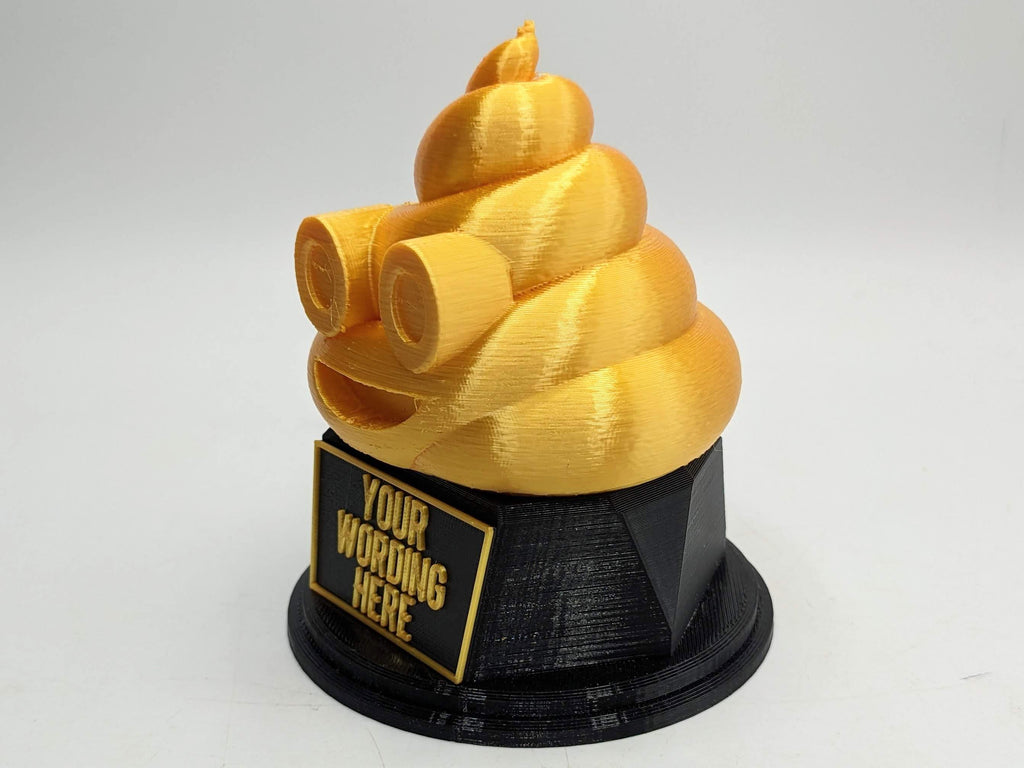 Personalised Poop Trophy / Crap Trophy / Shit Trophy / Golden Poo Gift / Poop Gift / Funny Poop Award / Poop Joke Trophy / Poo Secret Santa