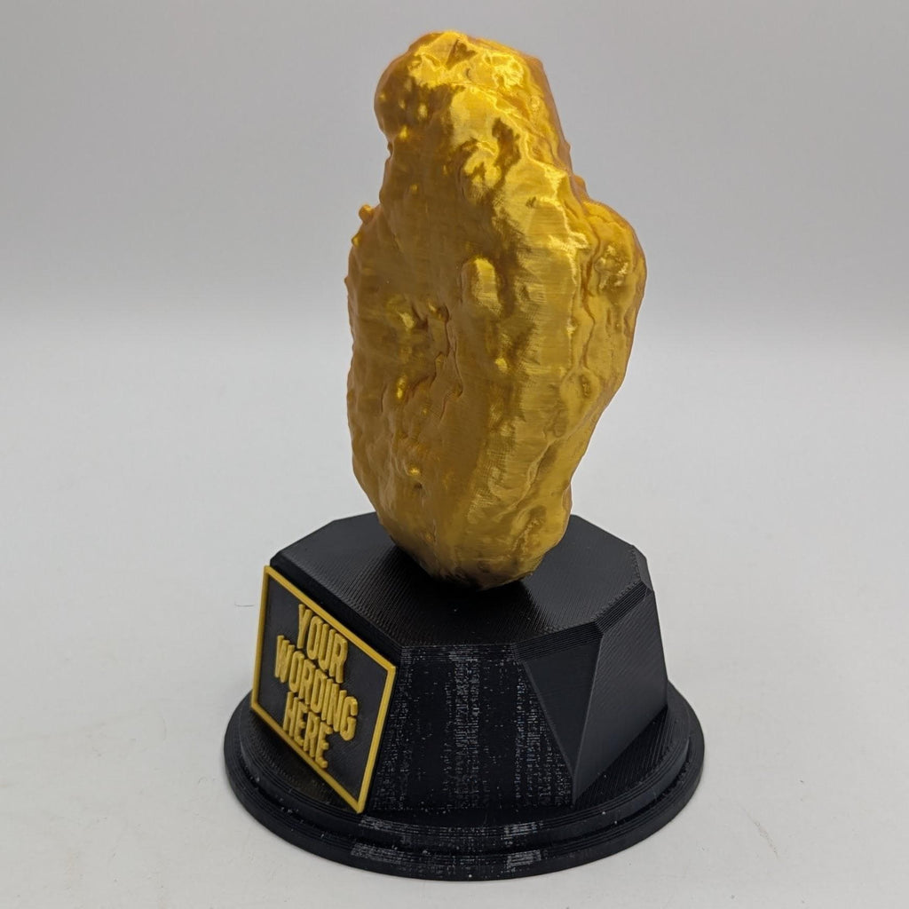 Personalised Chicken Nugget Trophy, Nugget Shape Gift, Nugget Award Gift, Nugget Lover Gift, Custom Award, Chicken Nugget Eater Award