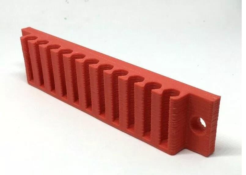 1/4" Hex Shank Screwdriver Bit Holder Storage / Shed, Van or Workshop Hex Bit Storage / Hex Bit Holder (11 or 13 gaps) / 1/4" Hex Bit Holder