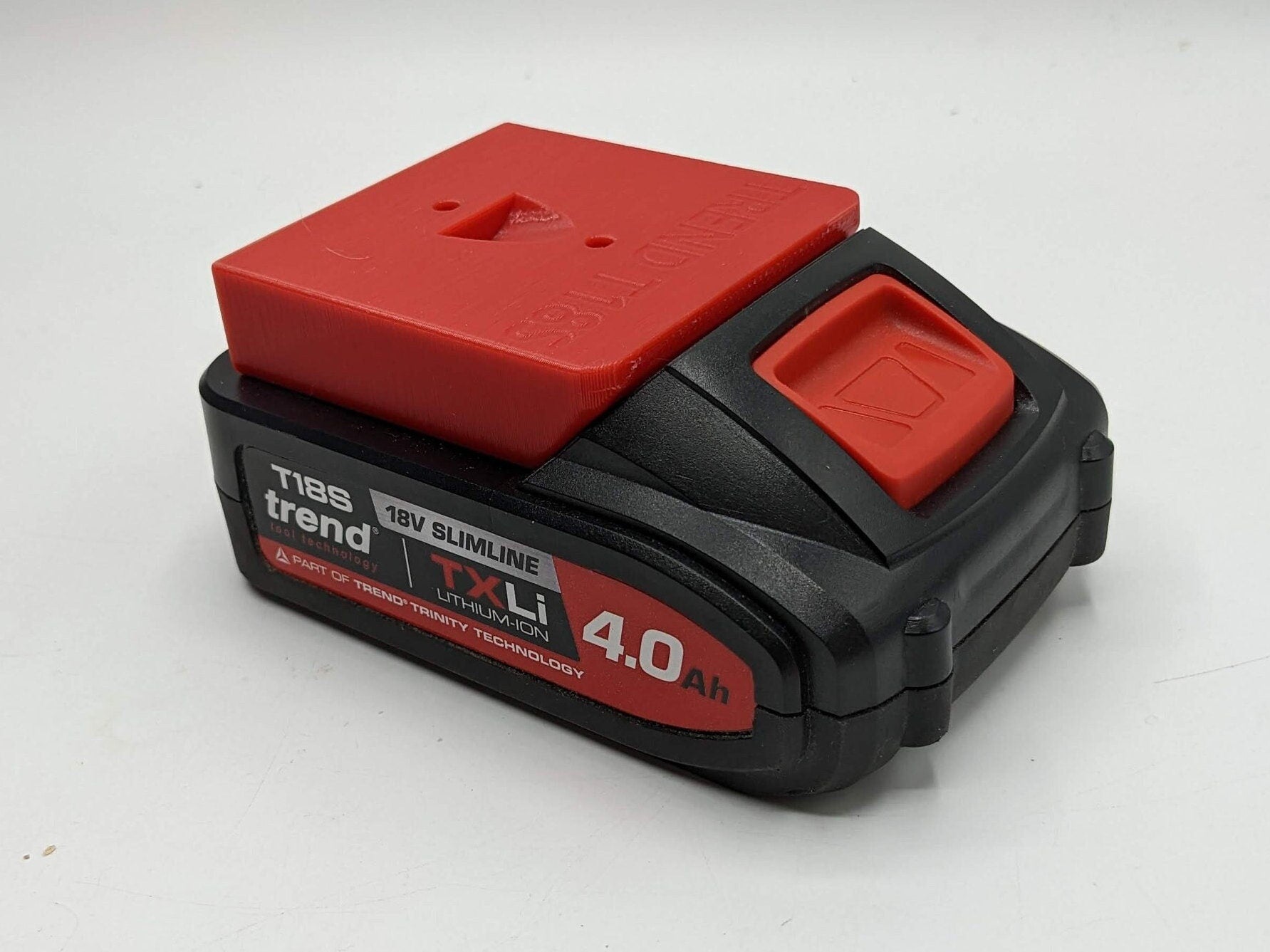 Wall Mount for Trend T18S 18v Battery / Undershelf Holder for Workshop / Van (Qty:1) / Battery Mount/ Trend Batteries / Trend Battery Mount