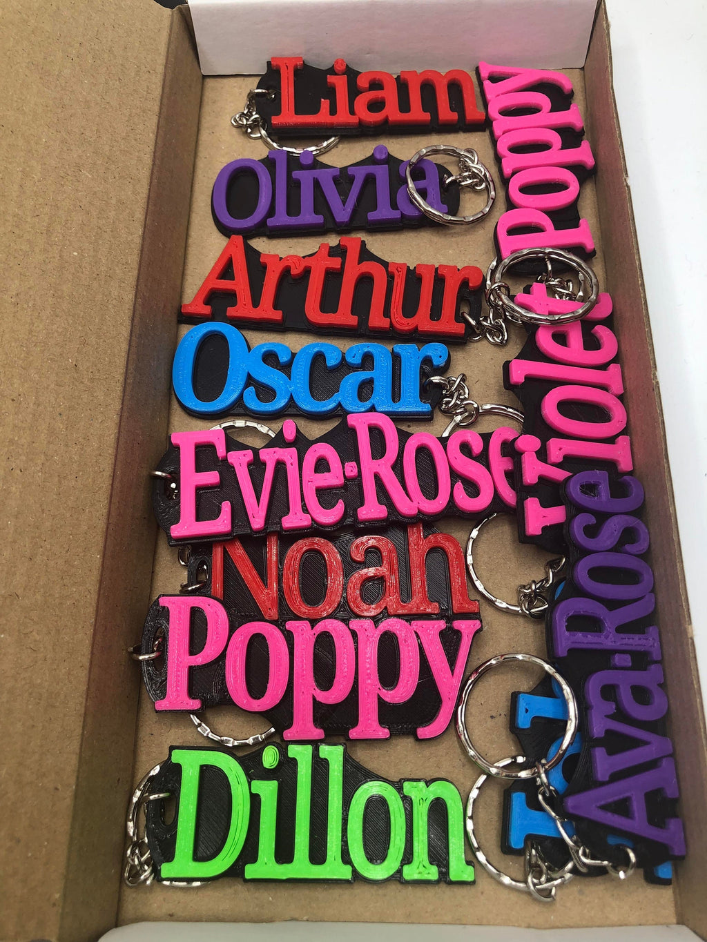 Personalised Name Keyring, Personalised Bag Tag, Party Bag Fillers, School Bag Tag, Back to School, School Leavers Gifts, Name Gift Keyring